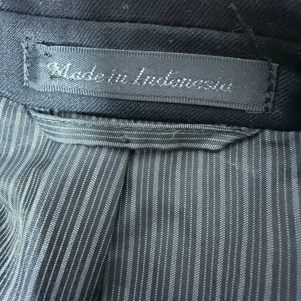 Calvin Klein 100% Wool Black Men's Blazer Size 42R
